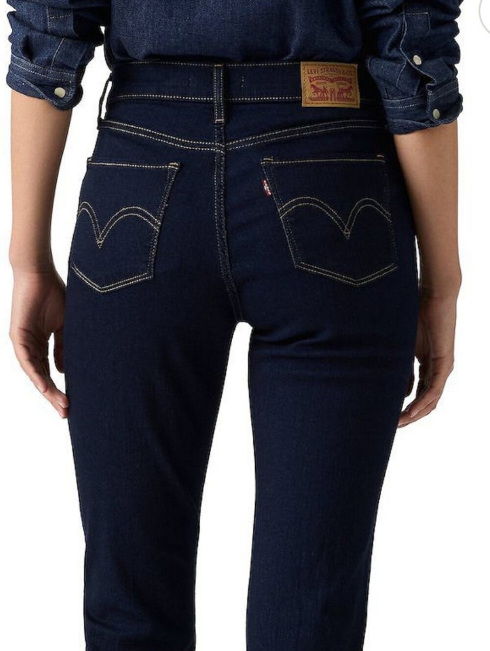 Levis Black Straight Leg Jeans